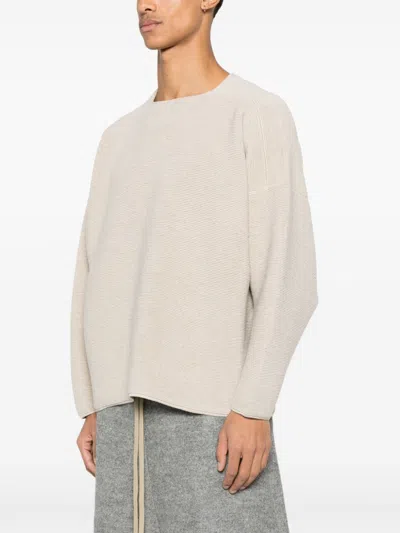 Fear Of God Men Ottoman Straight Neck Sweater In Neutral