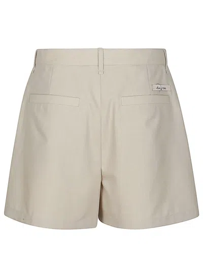 Fendi Virgin Wool Jojoba Shorts With 4 Pockets In White