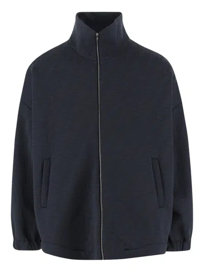 Fendi Men Cotton Blend Sweatshirt In Blue