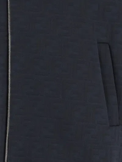 Fendi Men Cotton Blend Sweatshirt In Blue