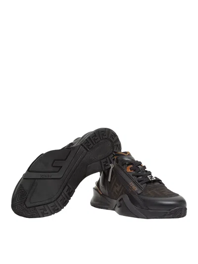 Fendi Flow Sneakers In Black