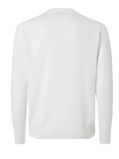 Fendi Men Wool Sweater In White