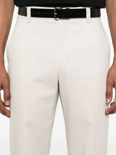 Ferrari Beige Cotton Trousers In White