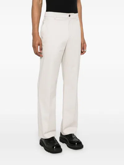 Ferrari Beige Cotton Trousers In White