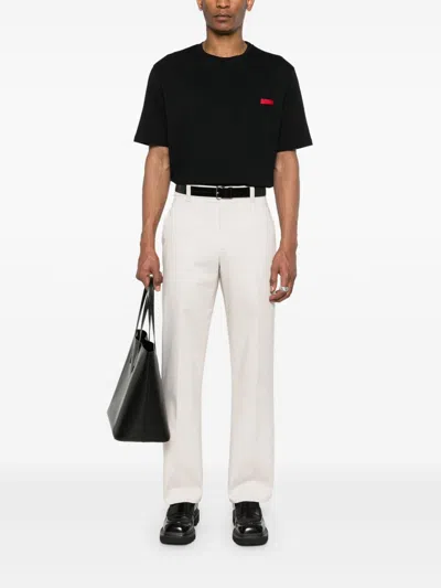 Ferrari Beige Cotton Trousers In White