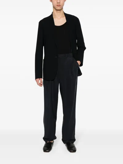 Giorgio Armani Single-breasted Blazer In Black