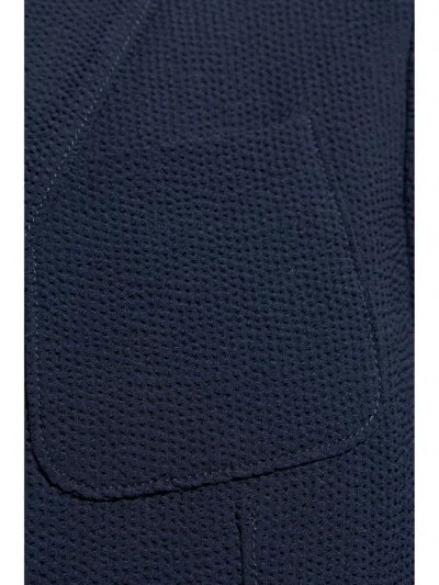Giorgio Armani Men Wool Jacket In Blue