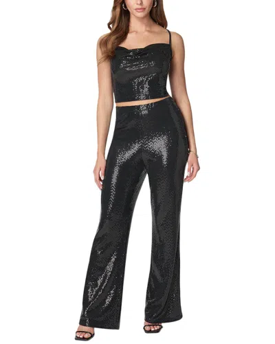Bebe Two Piece Shimmer Set In Black