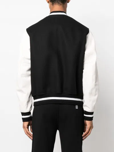 Givenchy Wool Bomber Jacket In Black