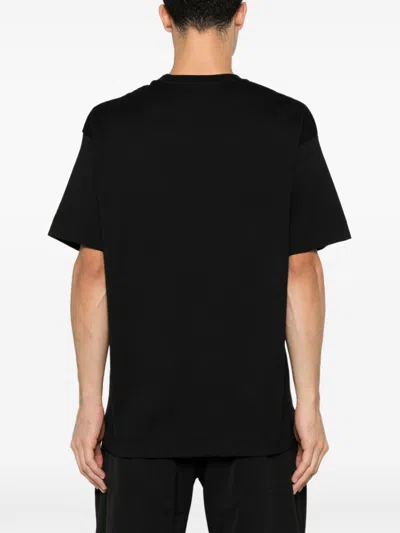 Givenchy Men Black Cotton Maison  T-shirt In Black