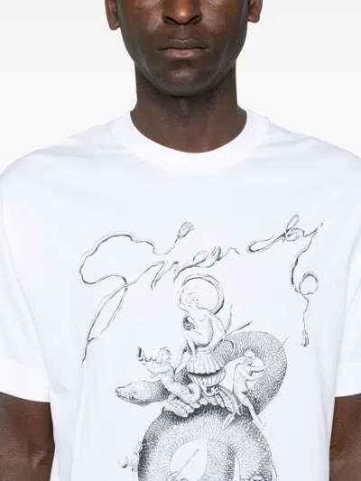 Givenchy Chandelier And Snake Printed T-shirt In White