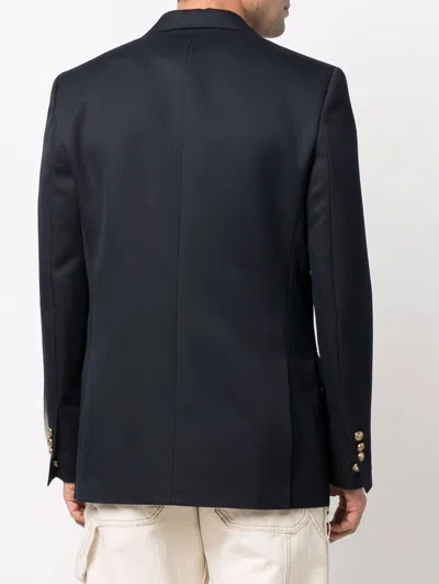 Golden Goose Double-breasted Jacket With Tailored Fit In Black