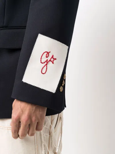 Golden Goose Double-breasted Jacket With Tailored Fit In Black