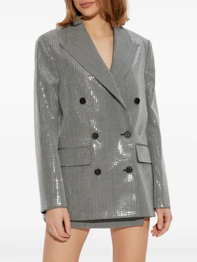 Golden Goose 'laureen' Sequinned Double-breasted Jacket In Animal Print