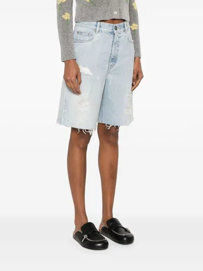 Golden Goose Women Denim Cotton Shorts In Black