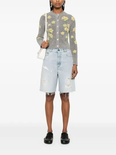 Golden Goose Women Denim Cotton Shorts In Black