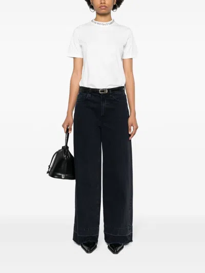 Golden Goose Crystal Crew Neck T-shirt In White