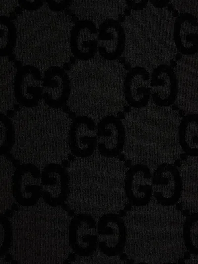 Gucci Men Printed Mesh Basketball Shorts In Black