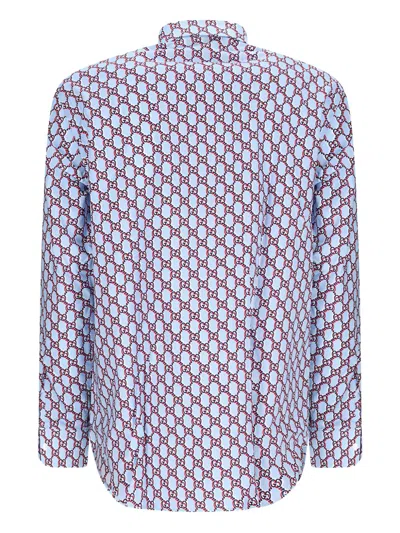 Gucci Men Regular Gg Shirt In Multi