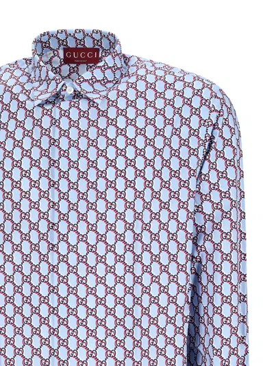 Gucci Men Regular Gg Shirt In Multi
