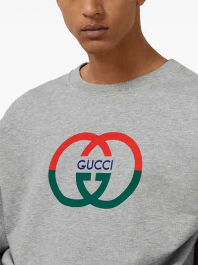 Gucci Men Sweater In Gray