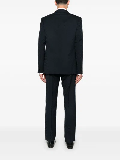 Gucci Men Wool Jacquard Dress In Black