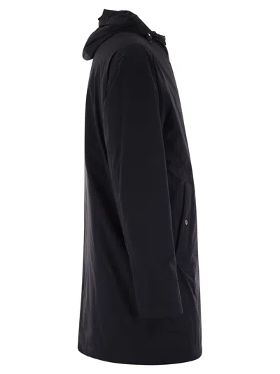 Herno Hooded Casual Jacket In Blue