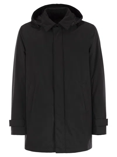 Herno Men Waterproof 2-layer Laminar Fabric In Black