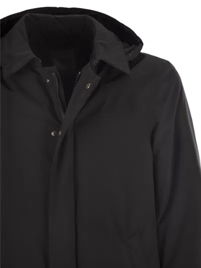 Herno Men Waterproof 2-layer Laminar Fabric In Black