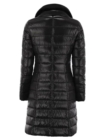 Herno Lapel Down Jacket In Black