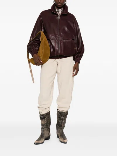 Isabel Marant Oriane Straight Leg Hemp Trousers With Five-pocket Styling In Multi
