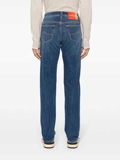 Jacob Cohen Bard Mid-rise Slim-fit Jeans In Blue