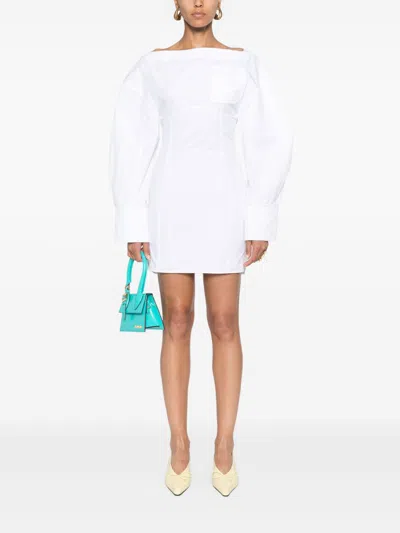 Jacquemus Women La Robe Chemise Casaco Dress In White