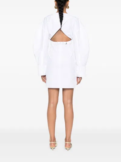 Jacquemus Women La Robe Chemise Casaco Dress In White