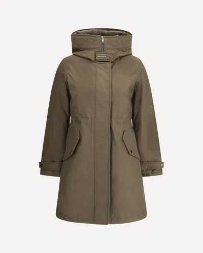 Woolrich Authentic 3 In 1 Parka Jacket In Green