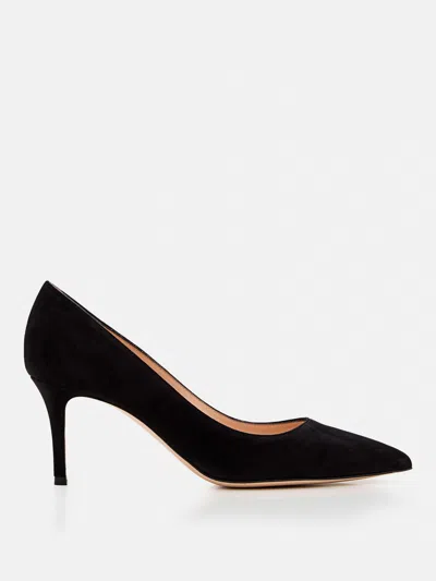 Gianvito Rossi Gianvito 85 Suede Pumps In Black