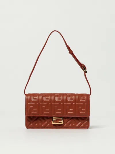 Fendi Shoulder Bag  Woman Color Leather In Brown