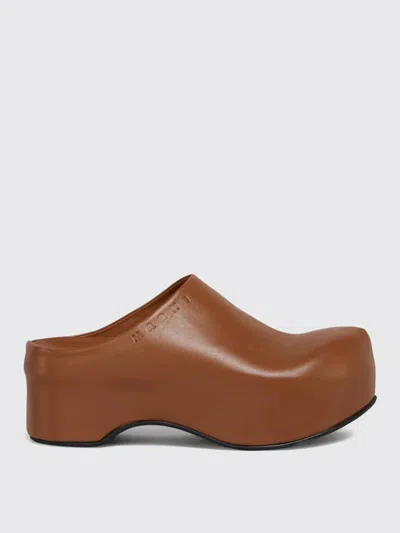 Marni Twin-set Round Neck Sweater Print In Brown