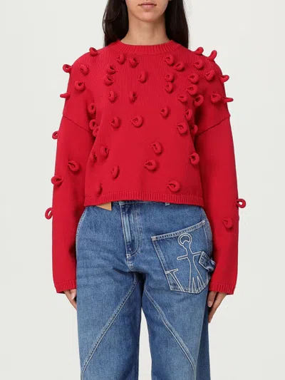 Jw Anderson J. W. Anderson Loop Cropped Jersey In Red