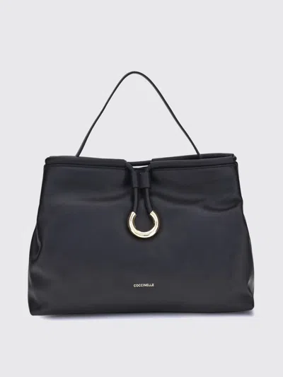 Coccinelle Leather Tote Bag In Black