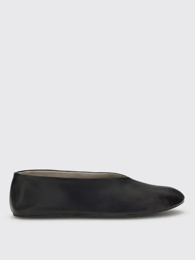 The Row Stella Nappa Leather Ballerinas In Black