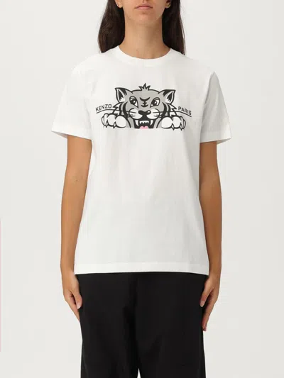Kenzo Printed T-shirt In White