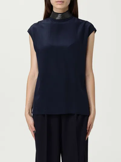 Brunello Cucinelli Blouse In Blue