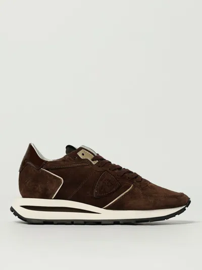 Philippe Model Tropez Haute Sneakers In Brown