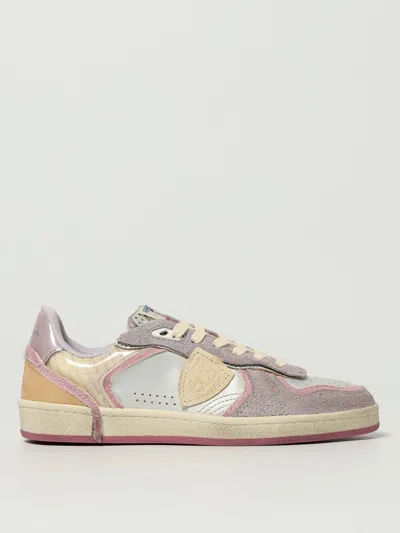 Philippe Model Round-toe Low-top Casual Shoes In Gray