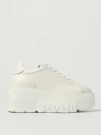 Casadei Sneakers Nexus In Pelle Bianca  Donna In White