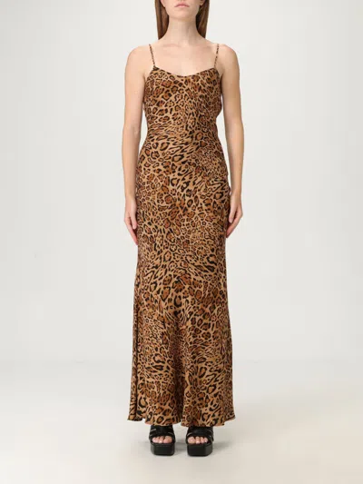 Twinset Leopard Print Dress In Brown