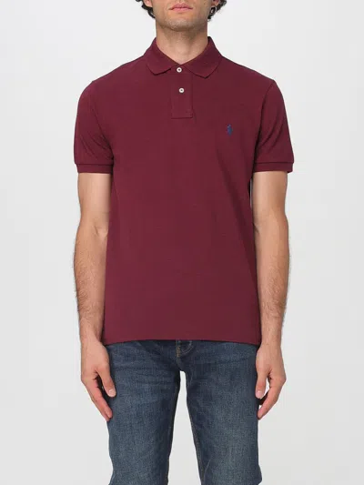Polo Ralph Lauren Cotton Polo In Burgundy
