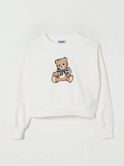 Moschino Bear-print Sweatshirt In White
