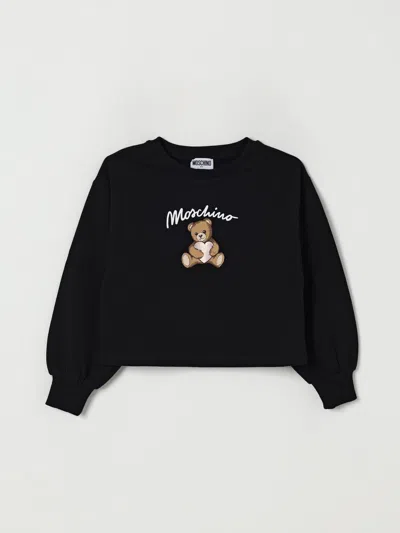 Moschino Crewneck Sweater In Black
